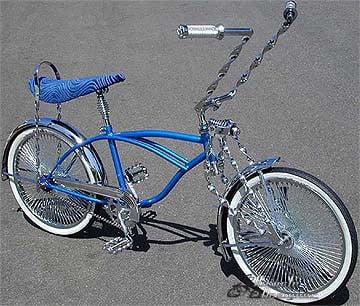 Lowrider Bike Frame Blue