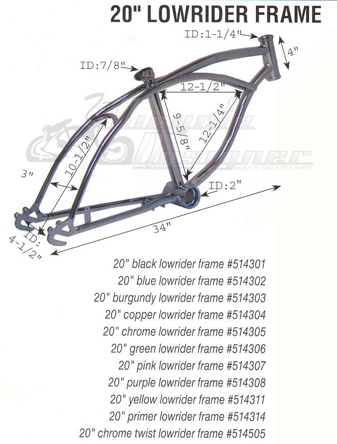 bicycle frame dimensions