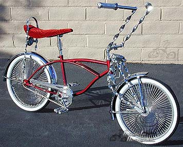 red lowrider bike