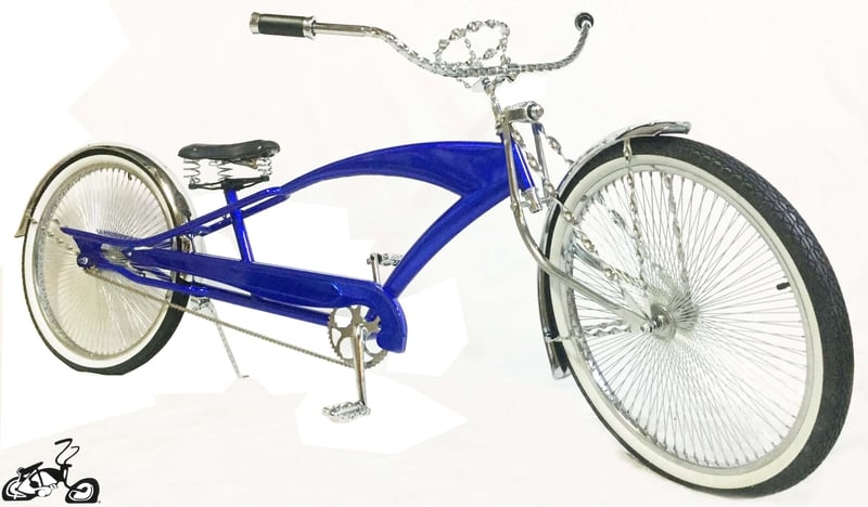 Stretch Cruiser Bicycle 26" Blue with Adjustable Forks