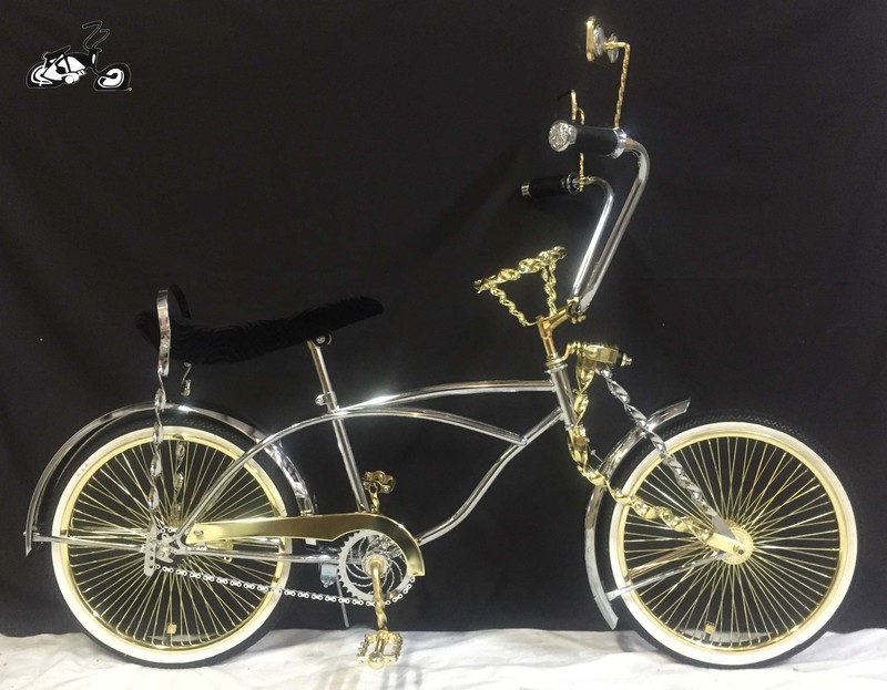 gold lowrider bike parts