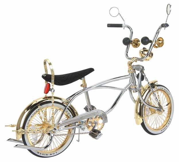 lowrider bikes gold