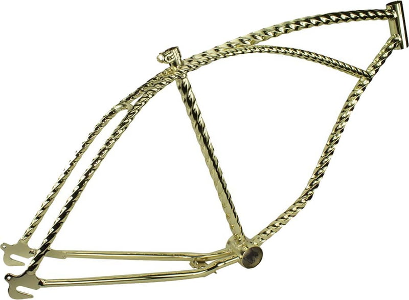 twisted bike frame