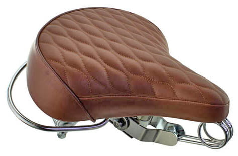 leather cruiser bike seat