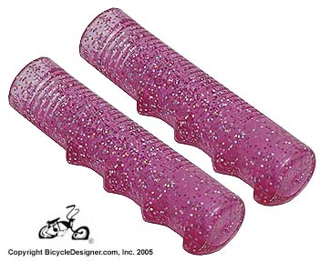 pink bike grips
