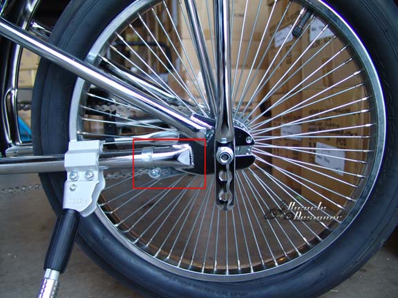 bicycle with pedal brakes
